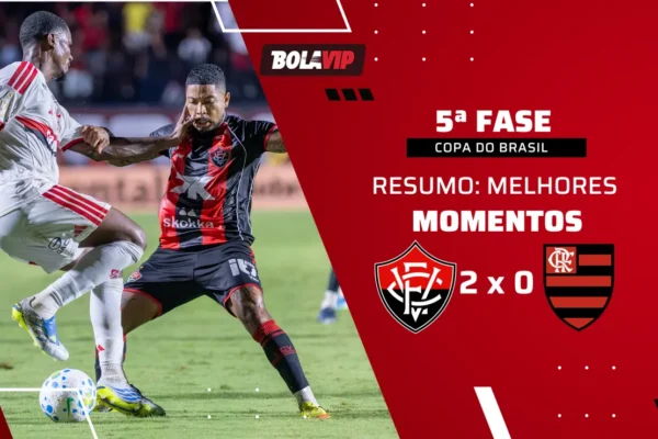 Flamengo é eliminado da Copa do Brasil pelo Vitória em noite de gala do Leão
