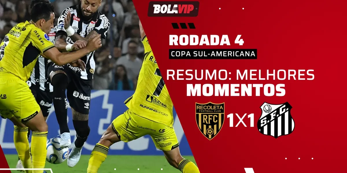 Recoleta 1 x 1 Santos: Neymar marca, mas Peixe cede empate na Sul-Americana