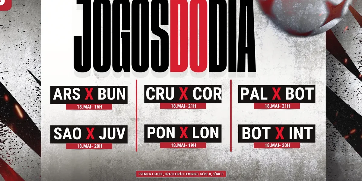 Futebol Hoje (18/05): Onde Assistir aos Jogos ao Vivo