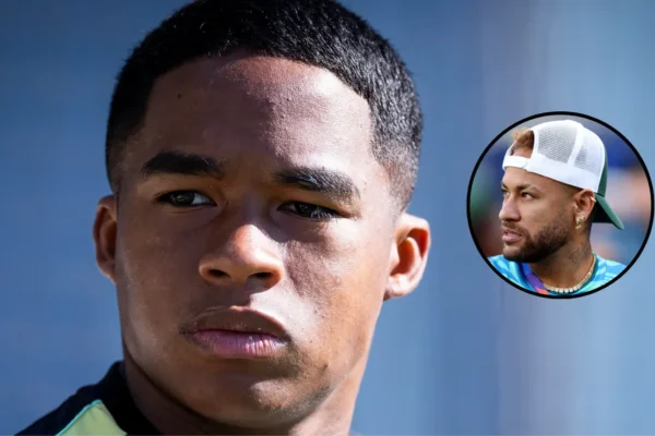 Endrick desabafa com Neymar: ‘Se eu pudesse, entrava’ — câmeras flagraram tudo