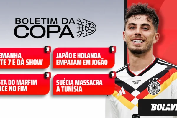 Alemanha atropela Curaçao com 7 a 1; Japão e Holanda empatam em jogo eletrizante