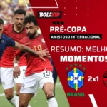 Brasil vence Egito em amistoso com reservas decisivos e susto na zaga