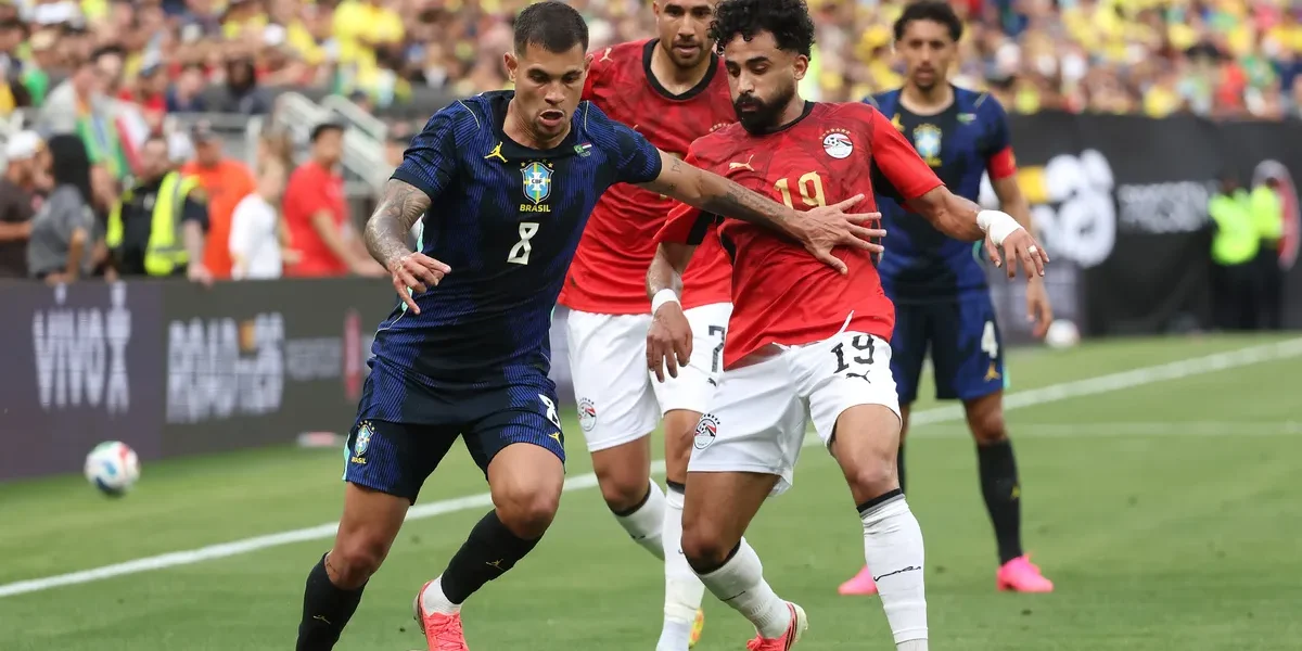 Bruno Guimarães: defesa pode melhorar, mas atuação foi positiva contra o Egito