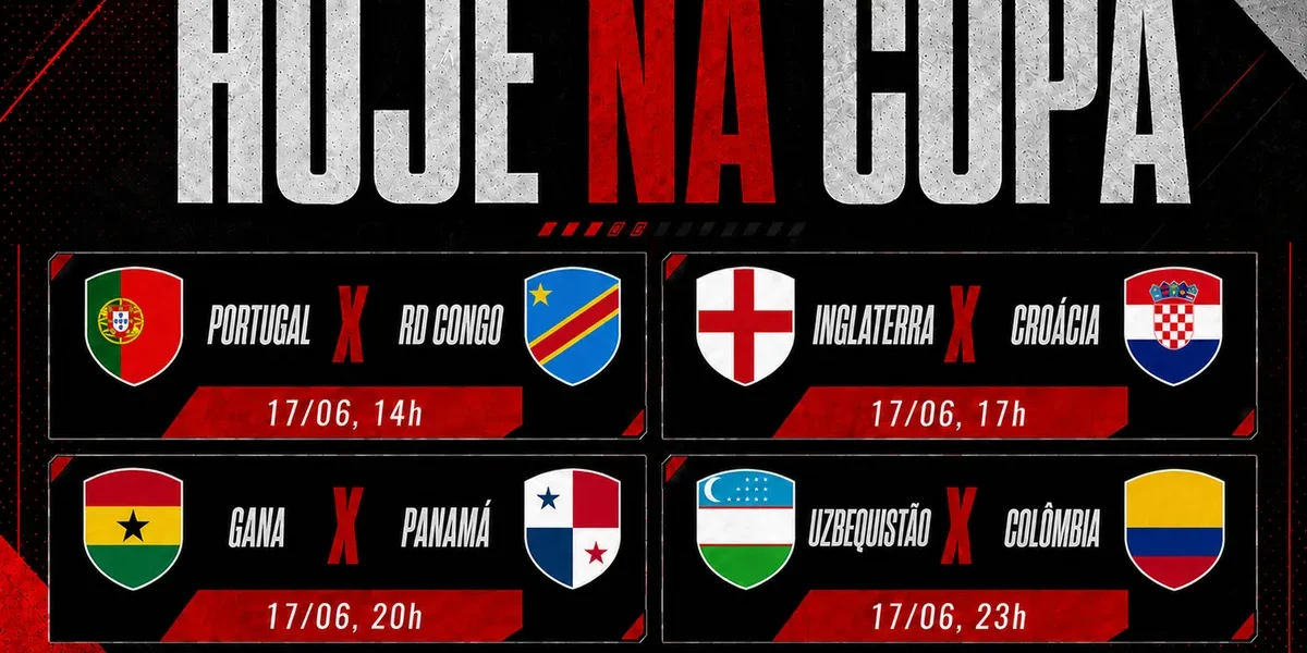 Inglaterra x Croácia: o duelo que agita a Copa 2026 nesta quarta (17)