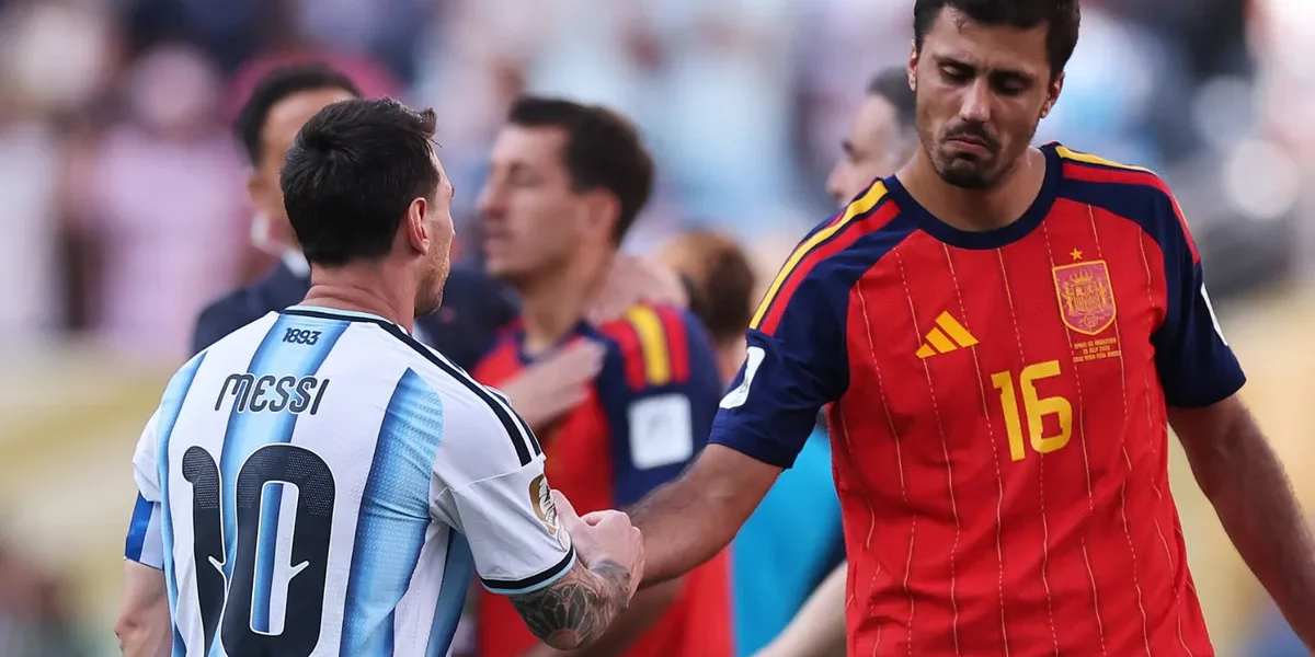 Rodri quebra o silêncio sobre choro de Messi: “Admiro tudo que representa”