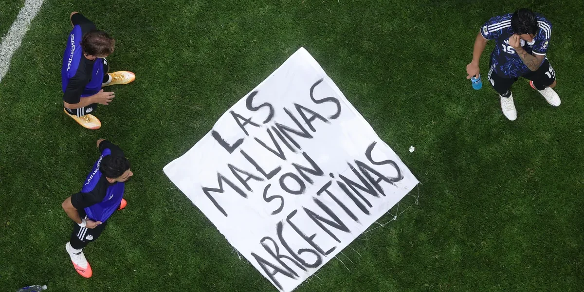 Argentina pode ser punida pela FIFA após bandeira com menção às Malvinas