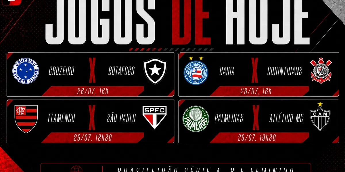 Domingão de futebol: Flamengo, Palmeiras e Corinthians; veja onde assistir