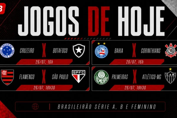 Domingão de futebol: Flamengo, Palmeiras e Corinthians; veja onde assistir