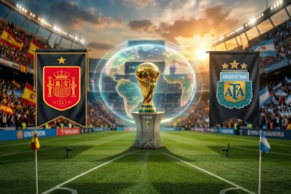 IA aponta favorito e placar exato para Espanha x Argentina na final da Copa 2026