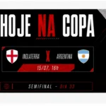 Inglaterra x Argentina: Semifinal da Copa 2026 define finalista; veja onde assistir