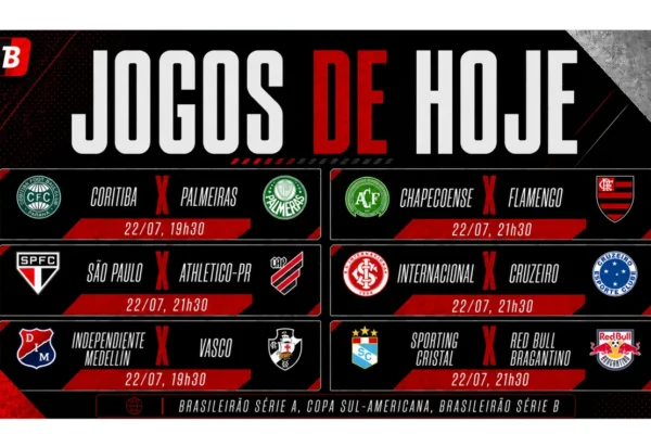 Flamengo, Palmeiras e São Paulo: onde assistir aos jogos desta quarta (22)