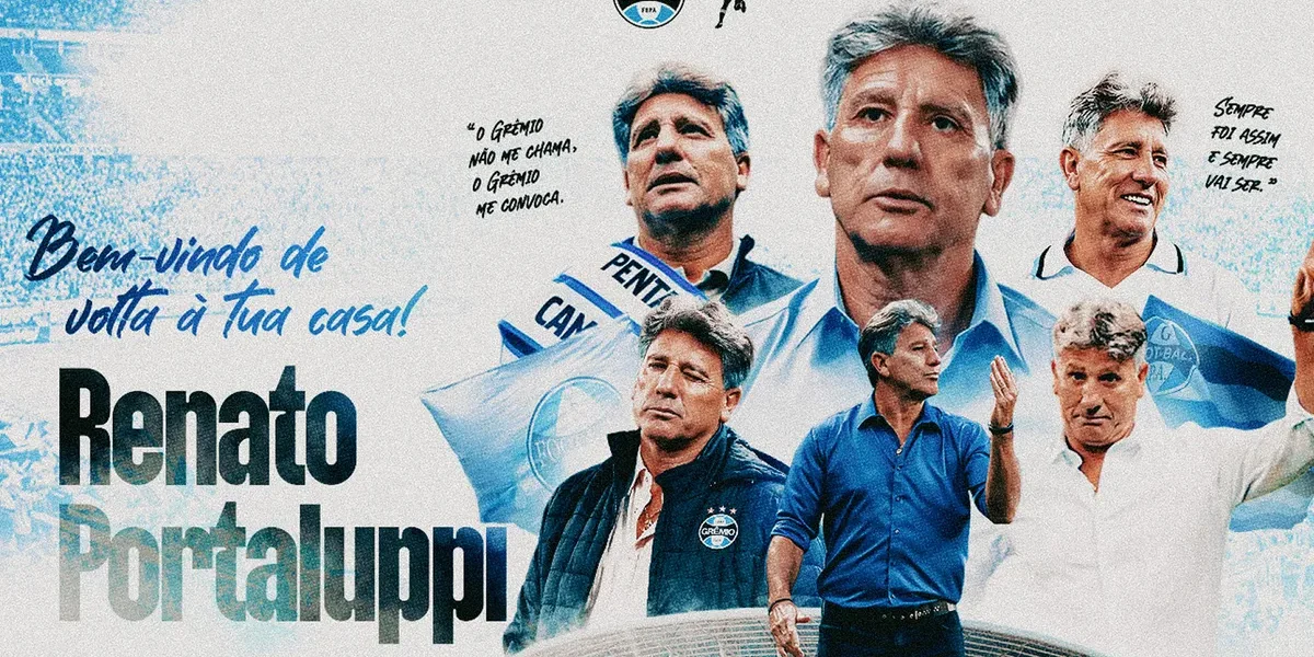 Grêmio oficializa volta de Renato Portaluppi até dezembro
