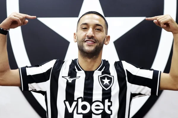 Ziyech impulsiona Botafogo: 262 mil seguidores no Marrocos