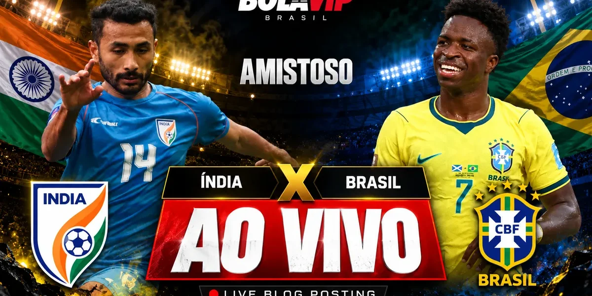 Brasil atropela Índia por 4 a 0 em amistoso na Índia