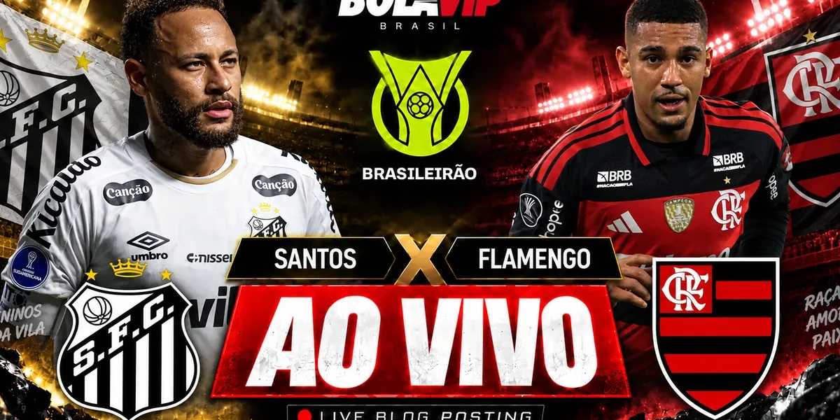 Flamengo abre 2 a 0, mas Neymar marca dois e salva o Santos na Vila