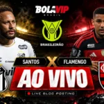 Flamengo abre 2 a 0, mas Neymar marca dois e salva o Santos na Vila