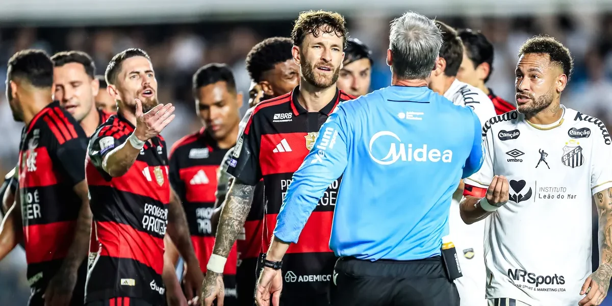Flamengo foi prejudicado contra o Santos? Comentaristas cravam que sim
