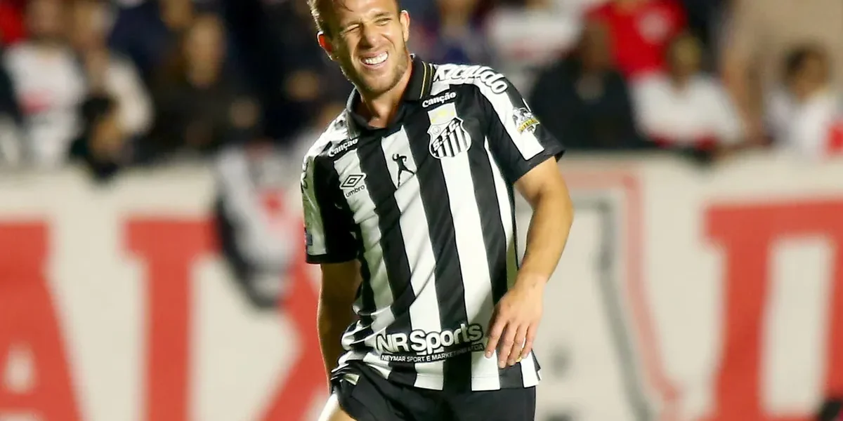 Lesão de Arthur interrompe boa fase no Santos e vira dor de cabeça para Cuca