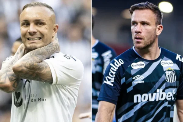 Santos segura Cebolinha e Arthur: dupla feliz e sem planos de voltar ao Grêmio